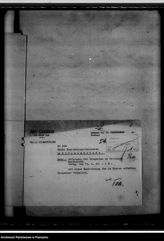 Obraz 12 z jednostki "Erfassung der Drogerien"