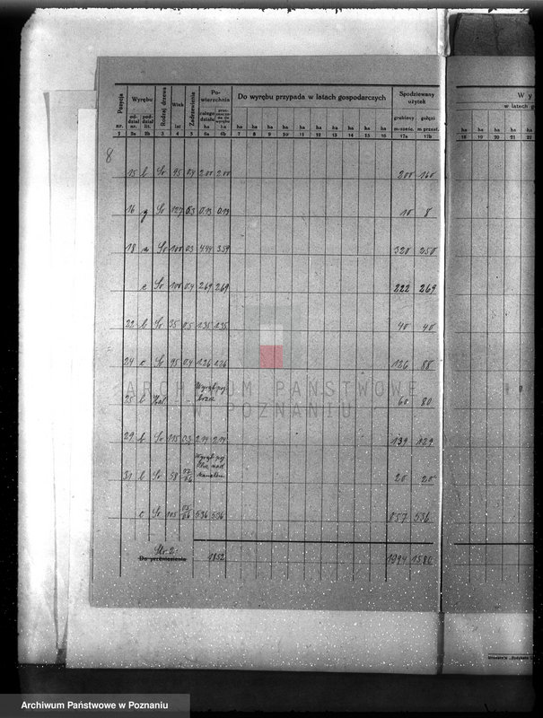 Obraz 12 z jednostki "Plan urządzenia gospodarstwa leśnego dla lasu ordynacji Kobylniki powiat szamotulski 1930-1940"