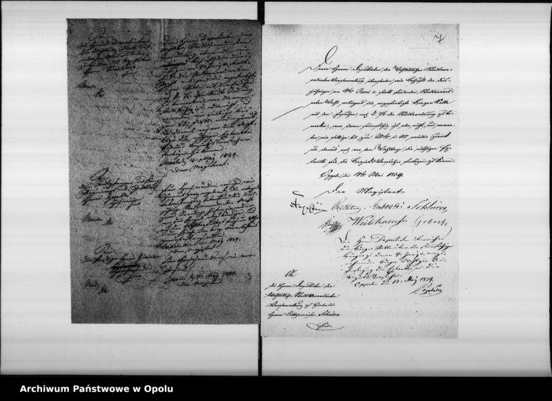 image.from.unit.number "Acta des Magistrats zu Oppeln betreffend die Stadtverordneten-Wahl bei der Stadt Oppeln pro 1839/40"