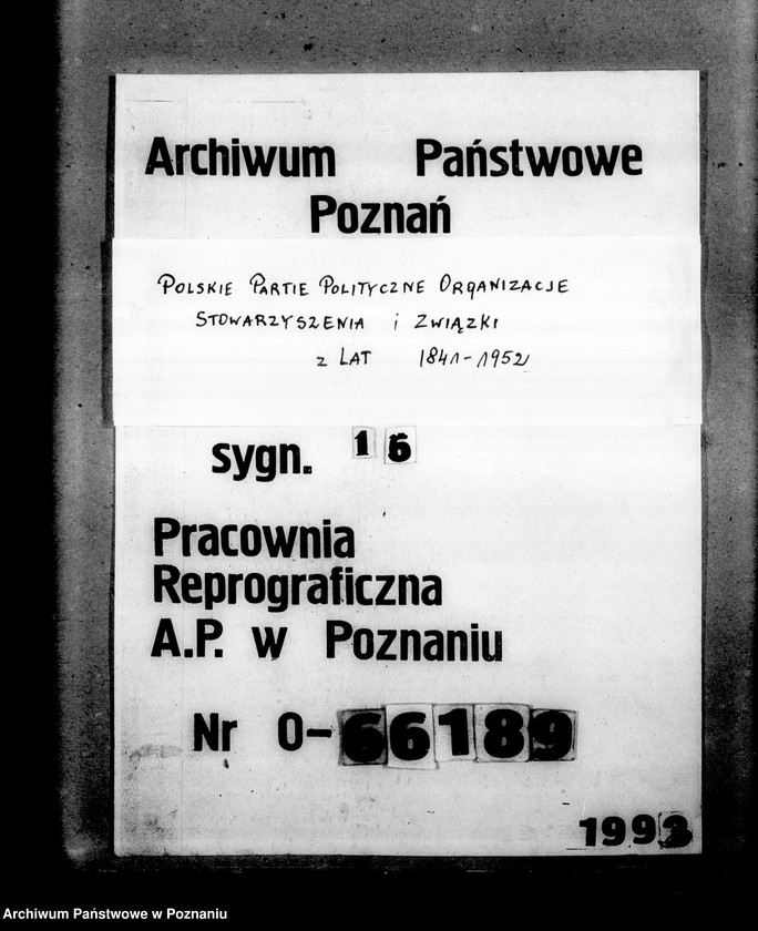 Obraz 1 z jednostki "Oddział Spraw Ruchu Zawodowo-Gospodarczego - Okólniki centrali"