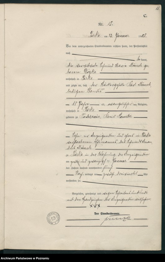 Obraz 18 z jednostki "Sterbe-Haupt-Register"