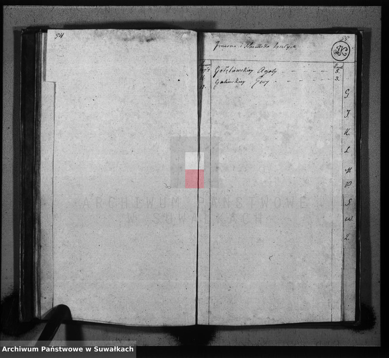 image.from.unit.number "Księga do zapisywania aktów cywilnych zejścia gminy wiżayńskiey, departamentu łomżyńskiego, powiatu kalwaryjskiego na rok 1814"