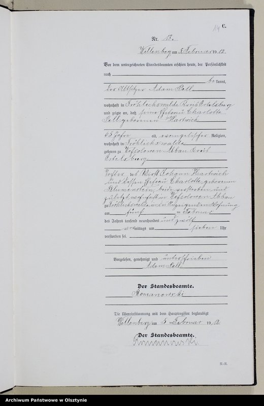 image.from.unit.number "Sterbe-Neben-Register Nr 1 - 124"