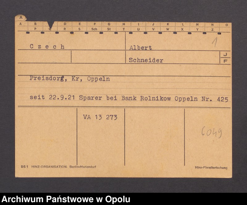 Obraz 3 z jednostki "[Czech Albert, zam. Preisdorf]"