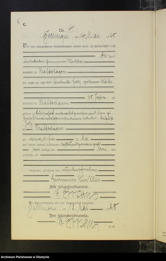 image.from.unit.number "Sterbe-Neben-Register Nr 1 - 15 [ Księga zgonów - wtóropis ]"