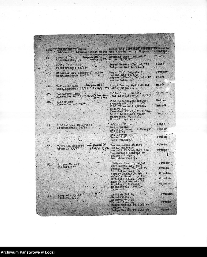 Obraz 8 z jednostki "[Wsiedlanie Żydów zagranicznych do getta łódzkiego]"