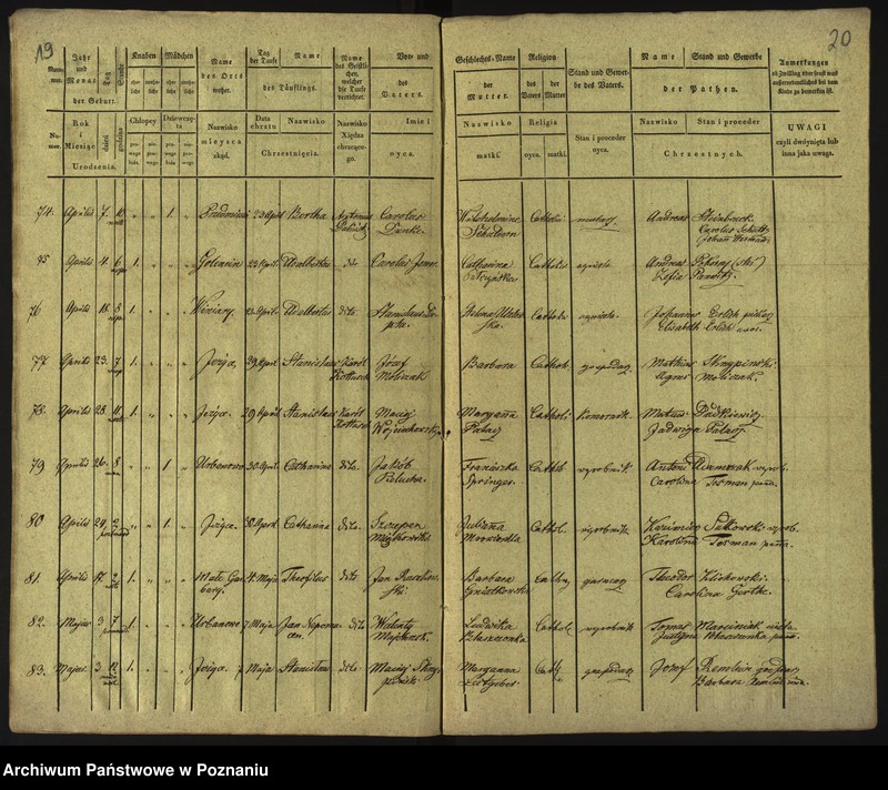 Obraz 13 z jednostki "Księga urodzeń"