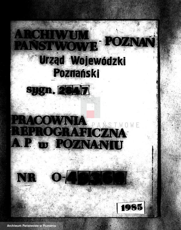 Obraz 1 z jednostki "Regulacja hipoteczna scalonych gruntów Miłkowice powiatu tureckiego"