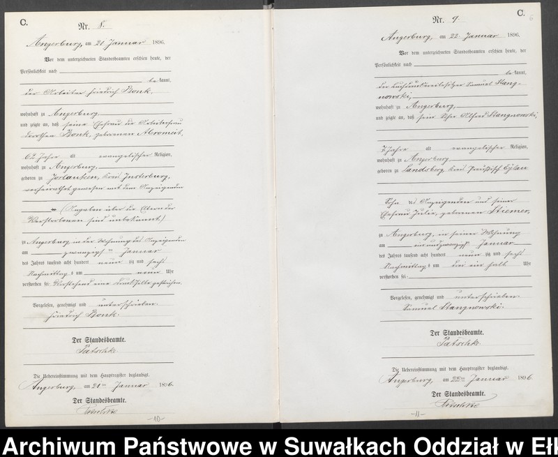 image.from.unit.number "Sterbe-Neben-Register des Preussischen Standes-Amtes Angerburg Kreis Angerburg"