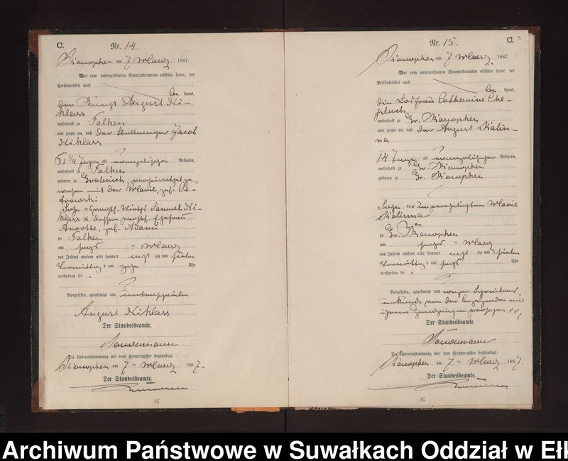 image.from.unit.number "Sterbe-Neben-Register des Preussischen Standes-Amtes Gr. Konopken Kreis Loetzen"