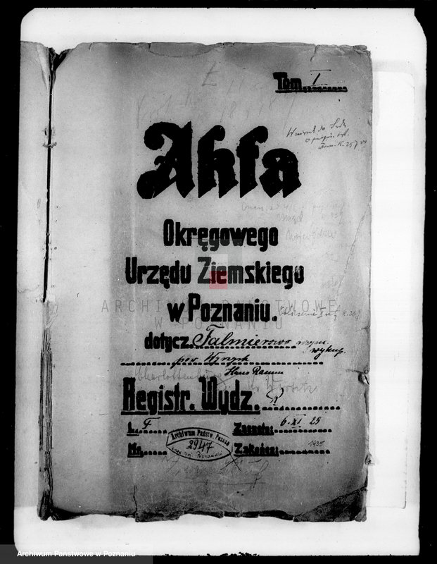 Obraz 4 z jednostki "Majątek Falmierowo powiatu wyrzyskiego przymusowy wykup Hans Ramm"