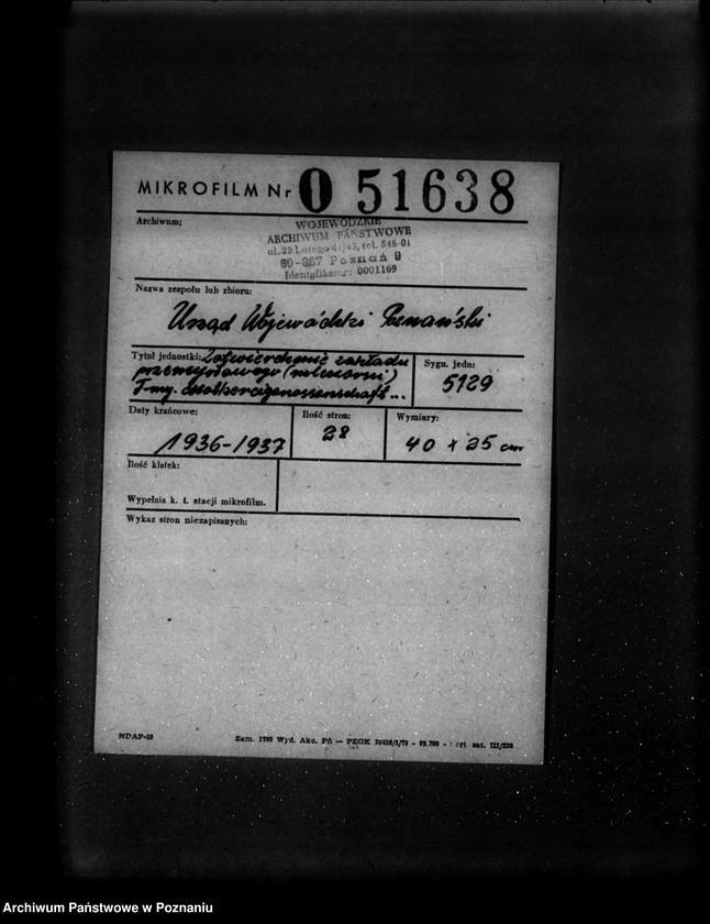 Obraz 2 z jednostki "Zatwierdzenie zakładu przemysłowego /mleczarni/ Firmy Molkereigenossenschaft z ograniczoną odpowiedzialnością w Konarzewie"