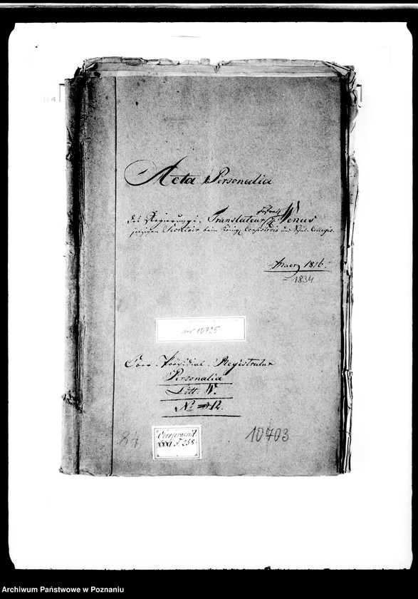 Obraz 5 z jednostki "Personalia des Regierungstranslateurs Herrn Wenus, jetzigen Sekretär beim königlichen Konsistorio und Schulkollegio."