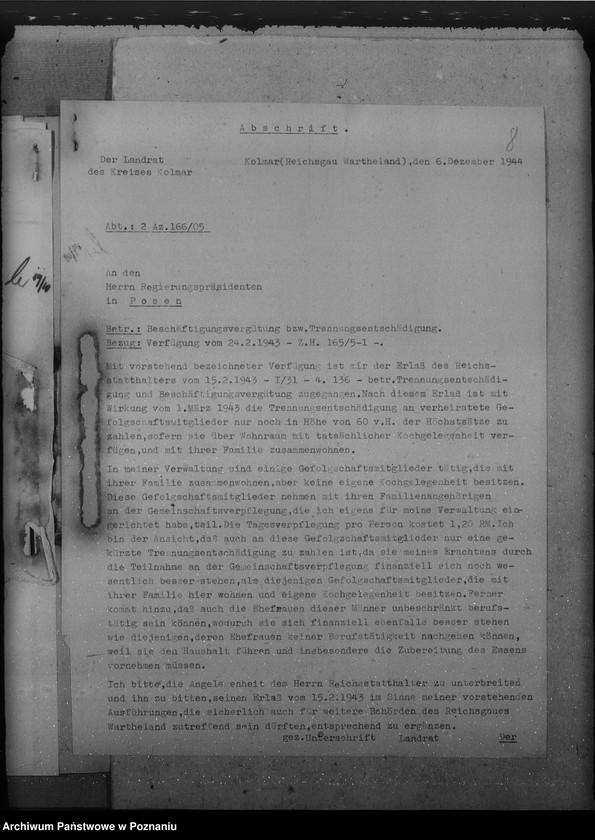 Obraz 12 z jednostki "Trennungsentschädigung und Beschäftigunggsvergütung"