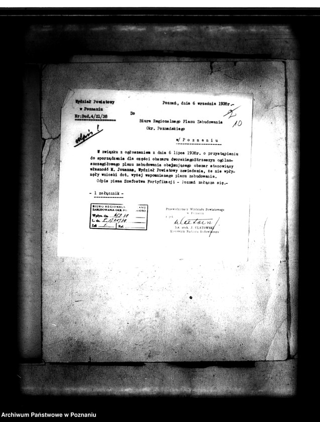 Obraz 14 z jednostki "/Majątek Strzeszyn powiatu poznańskiego plany zabudowy/"