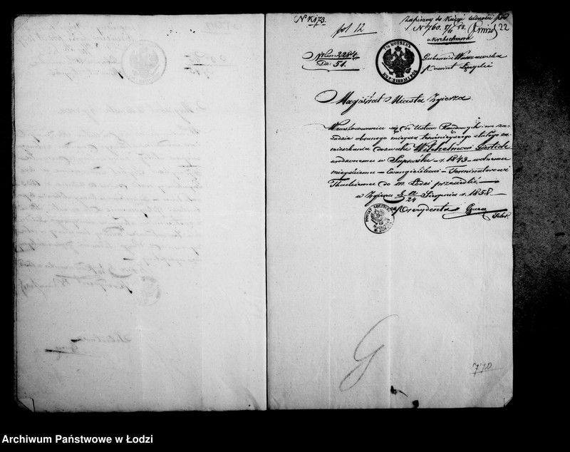 Obraz 20 z jednostki "Akta w przedmiocie przesiedleń"