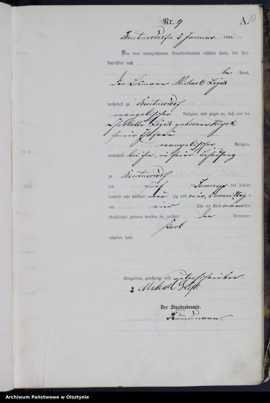 image.from.unit.number "Geburts-Haupt-Register Nr 1 - 322"