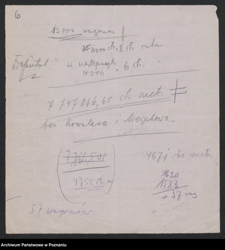Obraz 7 z jednostki "[Spis inwentarza żywego w Księstwie Poznańskim w obrębie linii demarkacyjnej z 15 grudnia 1919 roku i inne spisy inwentarza żywego oraz ludności w województwie pomorskim]"