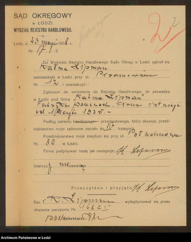 Obraz 4 z jednostki "Kałma Lipman- fabryka pończoch"