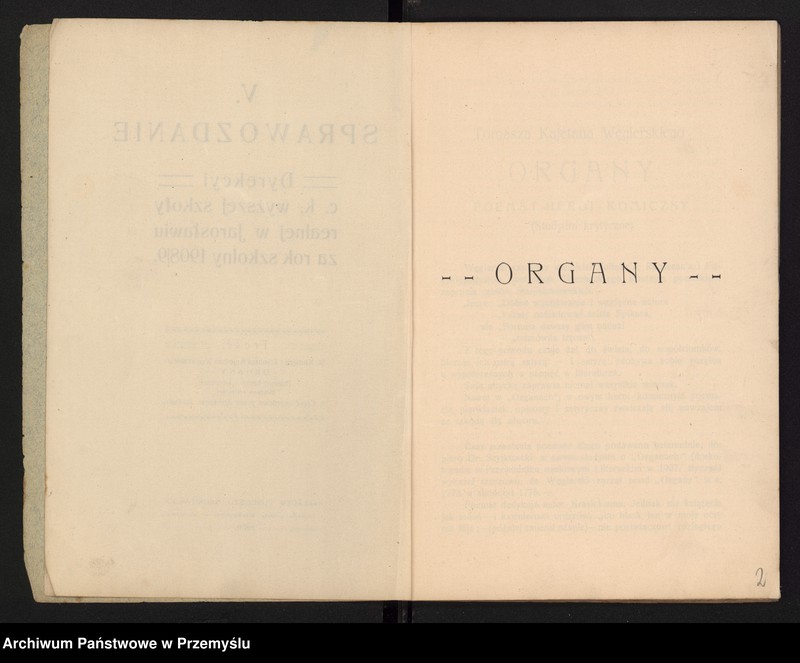 image.from.unit.number "V Sprawozdanie Dyrekcji c.k. wyższej szkoły realnej w Jarosławiu za rok szkolny 1908/9"