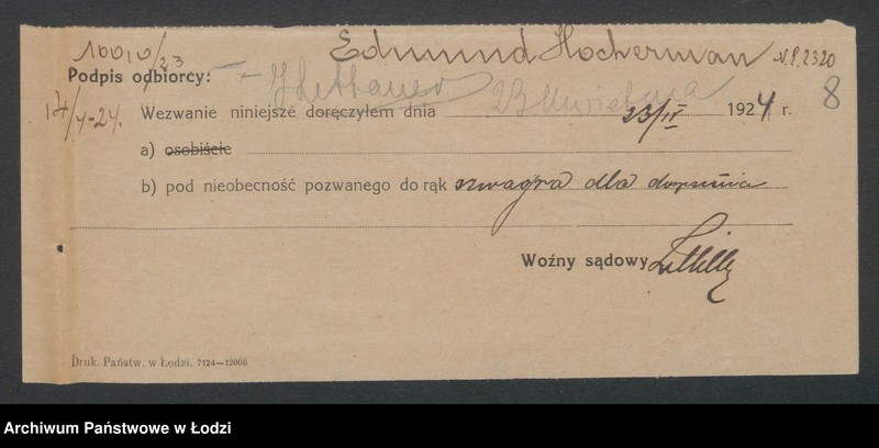 Obraz 10 z jednostki "Edmund Hoherman- sprzedaż towarów włókienniczych"