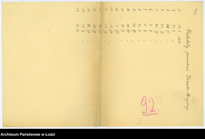 Obraz z jednostki "Protokoły posiedzeń Zarządu Miejskiego miasta Rudy Pabianickiej"