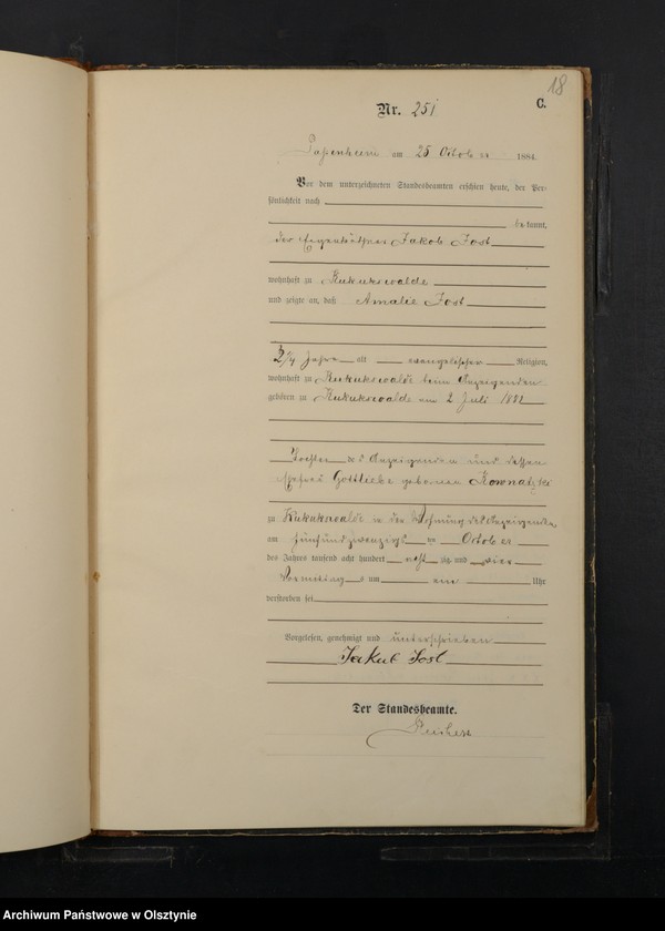 image.from.unit.number "Sterbe-Haupt-Register T.II Nr 235 - 306"