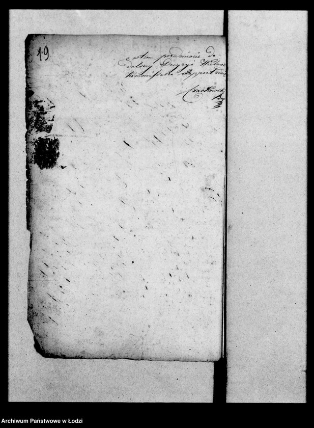 Obraz 17 z jednostki "Akta tyczące się bożnicy i koszerni starozakonnych 1819"