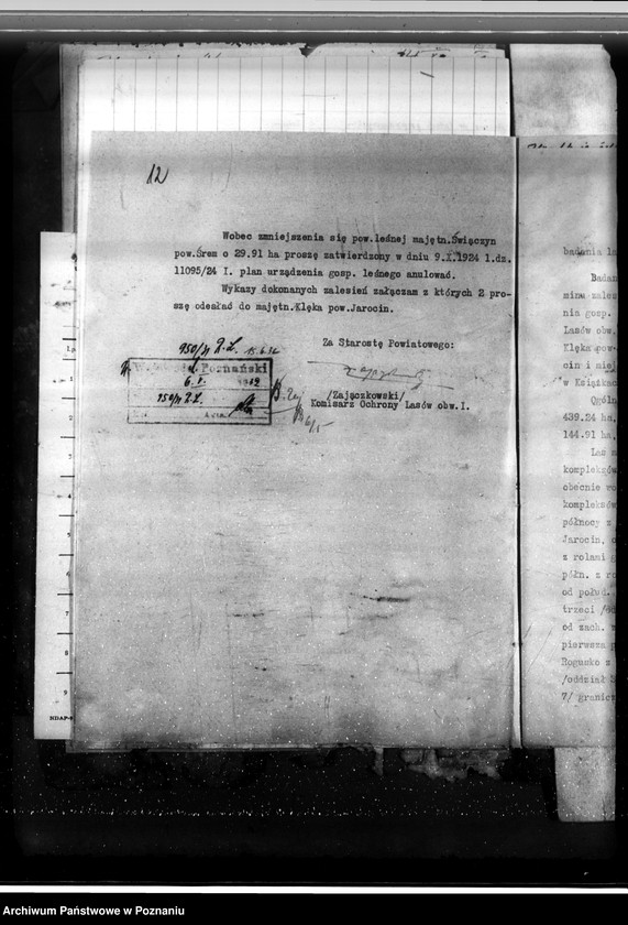 image.from.unit.number "Nadzór nad gospodarką w lasach majętności Święczyn powiat śremski"