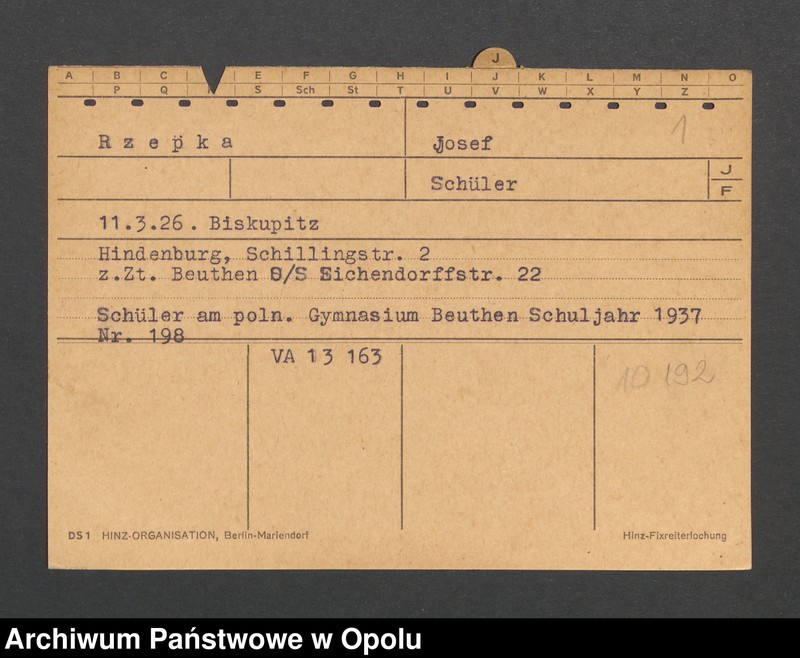 Obraz 3 z jednostki "[Rzepka Josef, ur. 11.3.1926 Biskupitz"