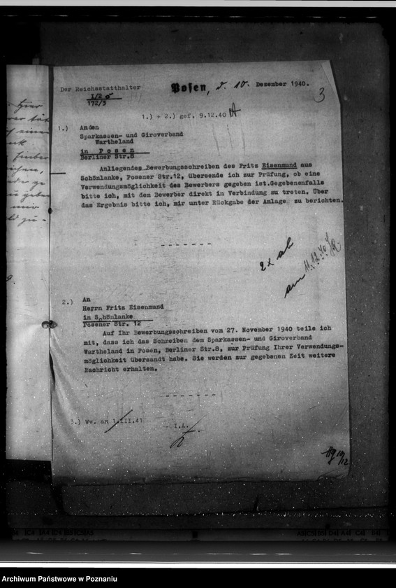 Obraz 7 z jednostki "Bewerbungen um Anstellung"