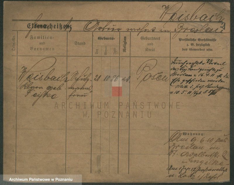 Obraz 7 z jednostki "Wajsbach (Wei...) - Wałchowicz"