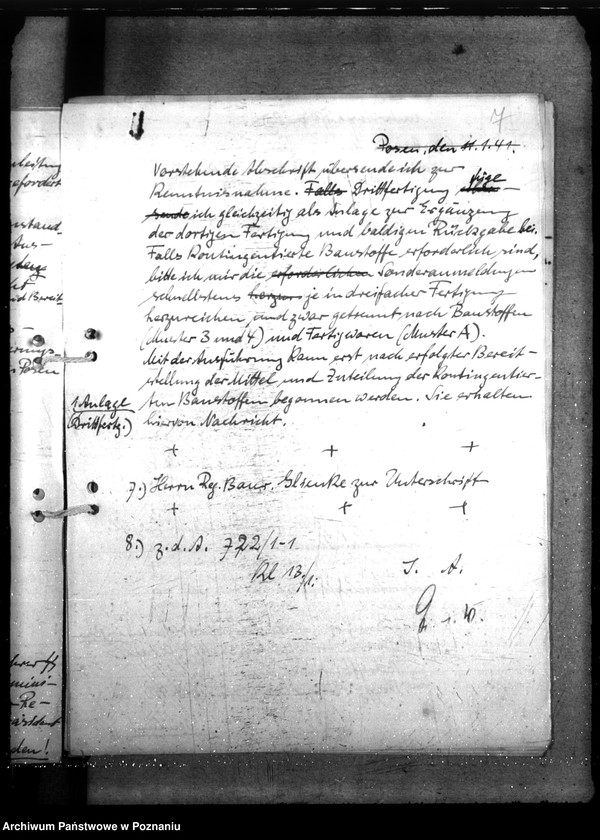 Obraz 11 z jednostki "Einrichtung von Wohlfahrtsräumen bei der staatlichen Polizeiverwaltung in Posen"