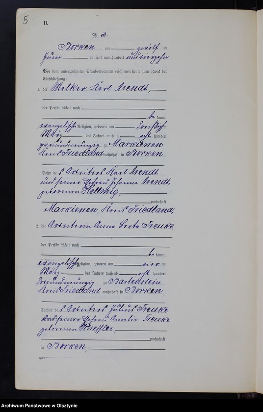 image.from.unit.number "Heirats-Neben-Register Nr 1 - 4 [ Księga małżeństw - wtóropis ]"