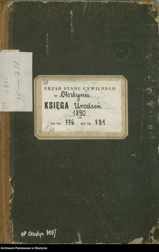 image.from.unit.number "Geburts-Haupt-Register Tom IV,Nr 776 - 781"