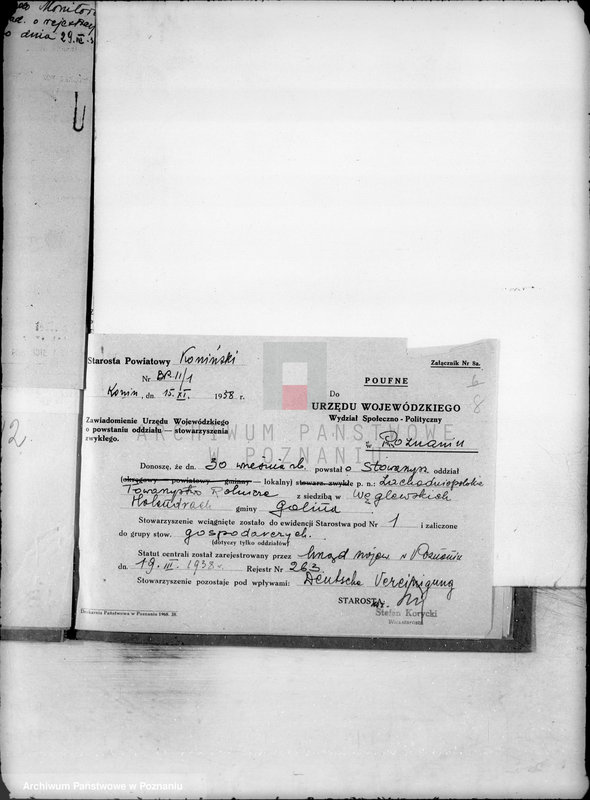 Obraz 12 z jednostki "/Różne sprawy stowarzyszeń/"