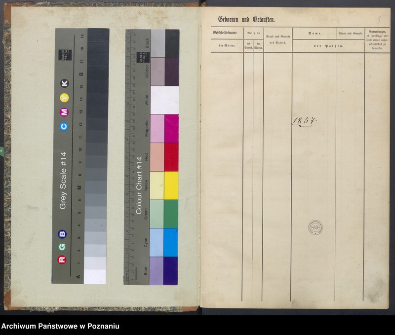 Obraz 3 z jednostki "[Akta urodzeń i chrztów, ślubów, zgonów]"