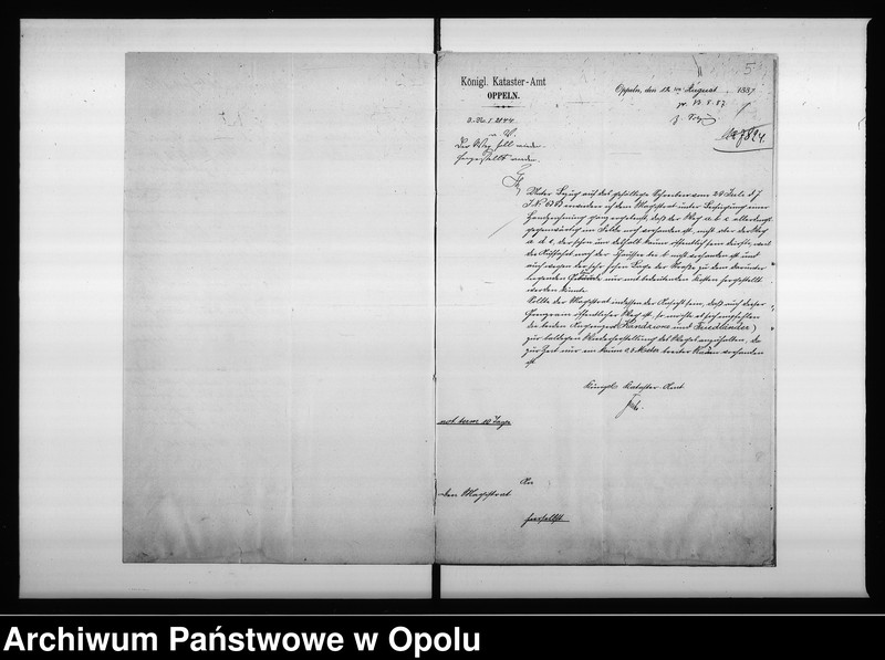 Obraz 8 z jednostki "Acta des Magistrats zu Oppeln betreffend den Weg zwischen dem Friedländer u[nd] Kandziora