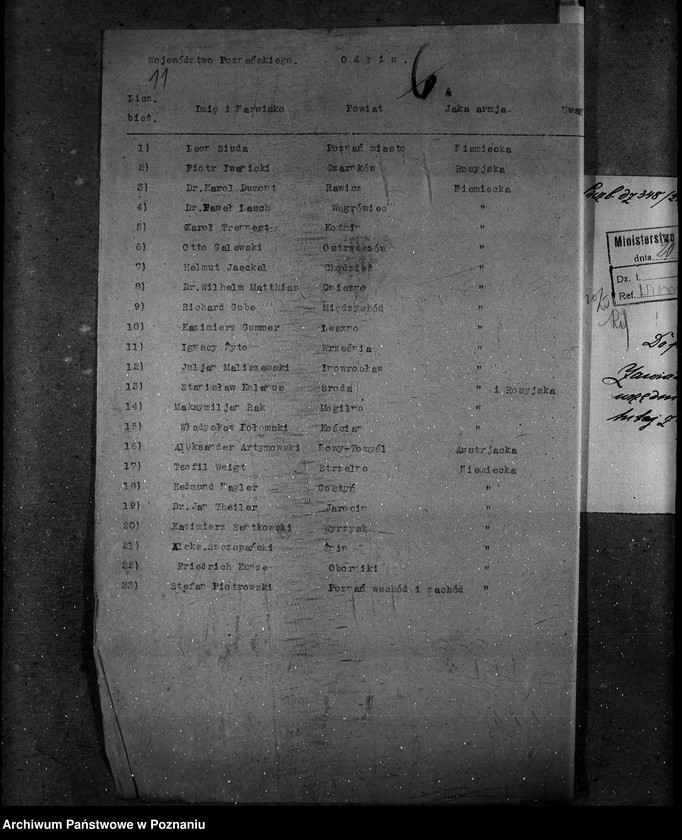 Obraz 16 z jednostki "Rozporządzenia personalne ogólne"