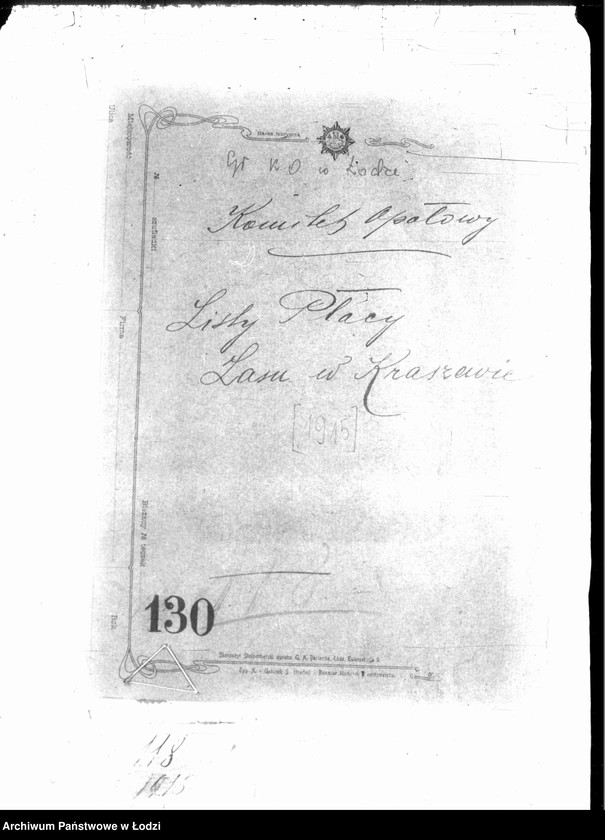 Obraz 3 z jednostki "Listy płacy lasu w Kraszewie"