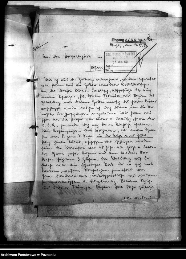 Obraz 6 z jednostki "Korespondencja w sprawie miejscowych Niemców, którzy zginęli w 1939 roku S - Z"