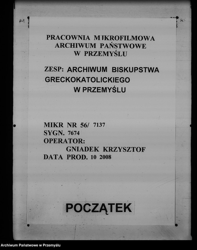 Obraz 1 z jednostki "[Kopie ksiąg metrykalnych parafii Świdnik (dekanat Rozłucz)]"