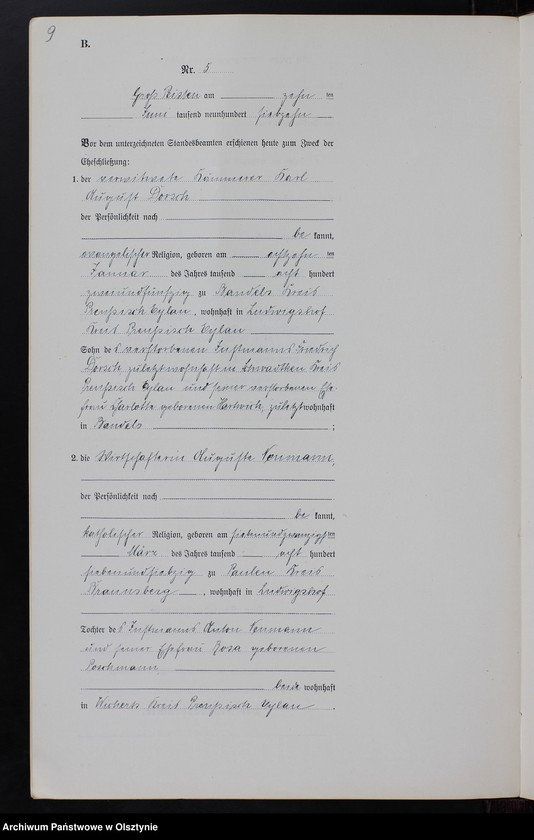 image.from.unit.number "Heiraths-Neben-Register Nr 1 - 8 [ Księga małżeństw - wtóropis ]"