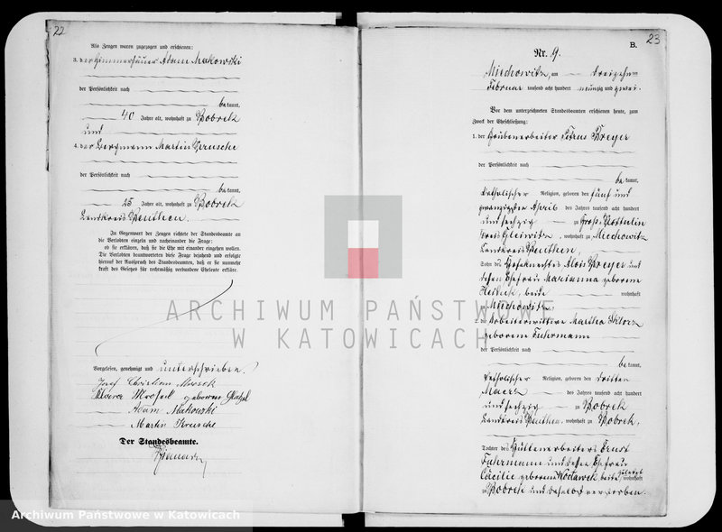 image.from.unit.number "Księga małżeństw za rok 1892 [nr 1 - 105]"