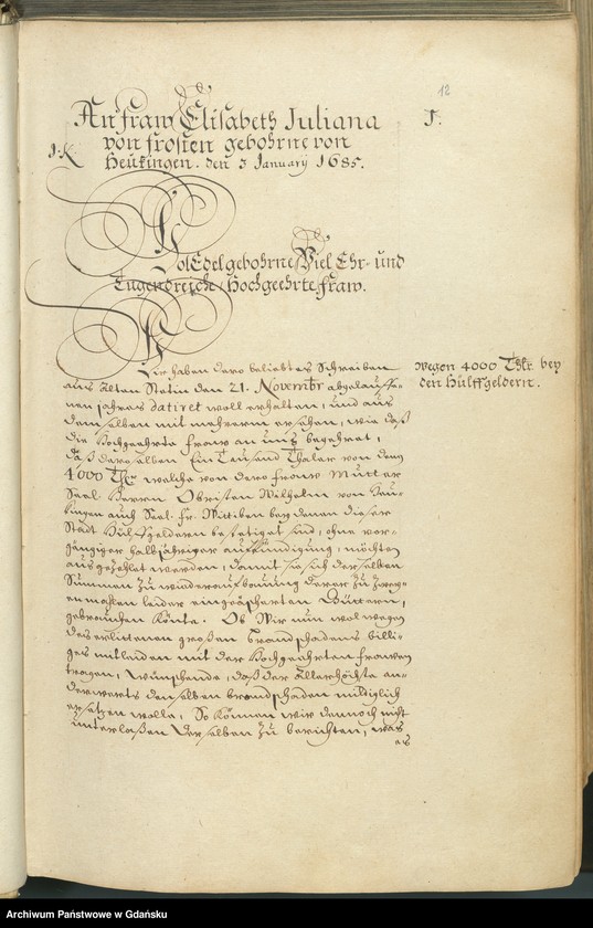 image.from.unit.number "Missiven de Anno 1685 et 1686, 1687 [Indeks alfabetyczny rzeczowy dla całego okresu]. Index Literarum [chronologiczny]. Tertius index literarum […] [adresatów]"
