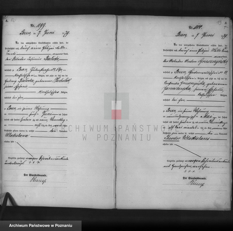Obraz 8 z jednostki "Księga urodzeń t. III"
