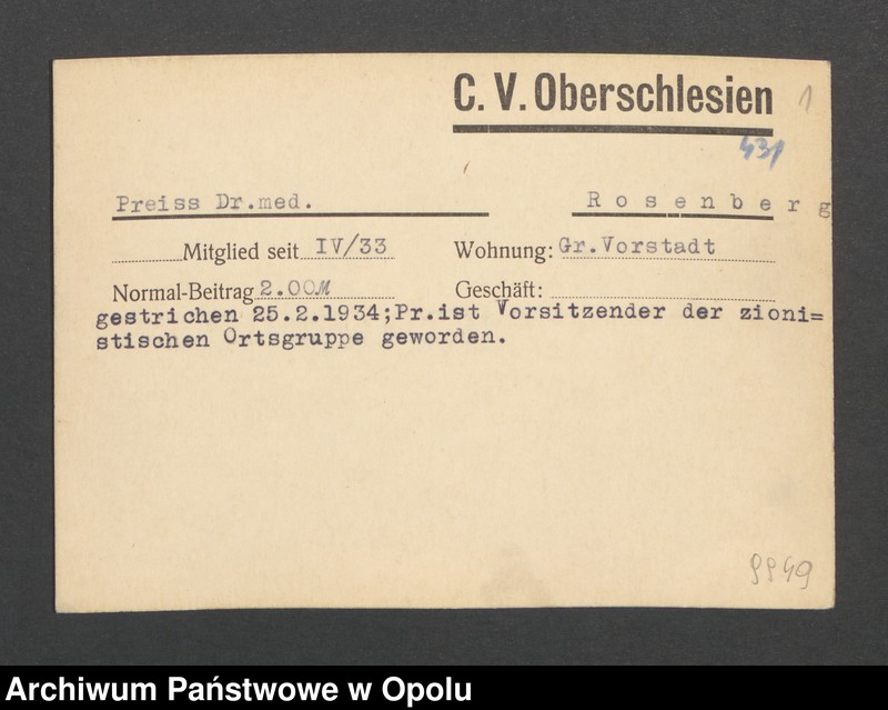 Obraz 3 z jednostki "[Preiss Dr med., Rosenberg]"