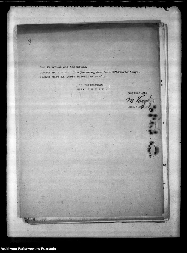 Obraz 13 z jednostki "Organisationsangelegenheiten. Landjahrverwaltung. Schulaufsicht über Volks- und Haupt- Schulen. Tätigkeitsbericht der Berufs- und Fachschulen"