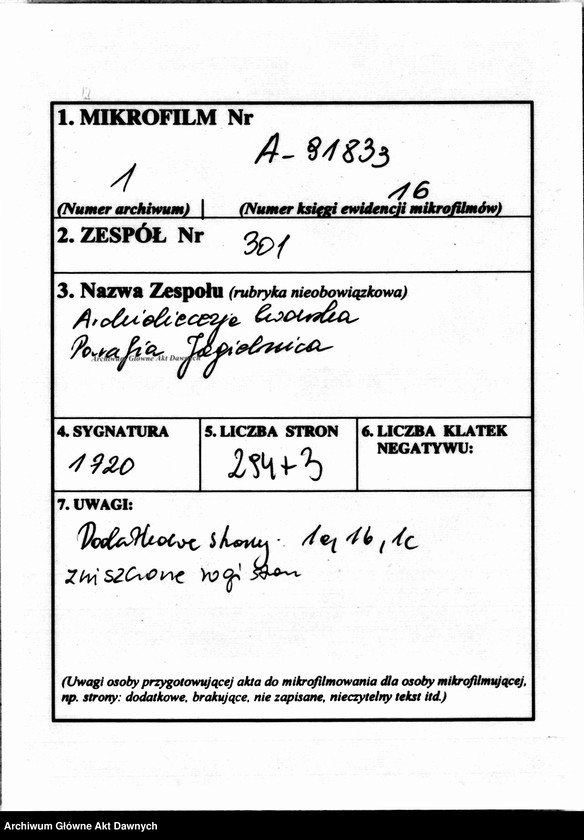 image.from.unit.number "Parafia: Jagielnica. Dekanat: Czortków. Księga metrykalna urodzeń 1784-1846, ślubów 1784-1905 i zgonów 1784 - 1885 tylko dla wsi Zabłotówka*."