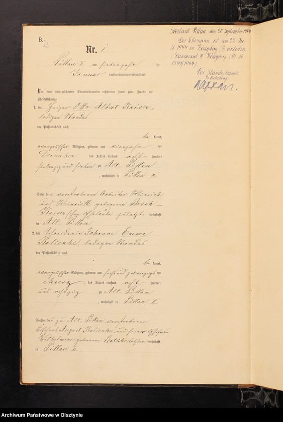 image.from.unit.number "Heiraths-Haupt-Register Nr 1 - 26"